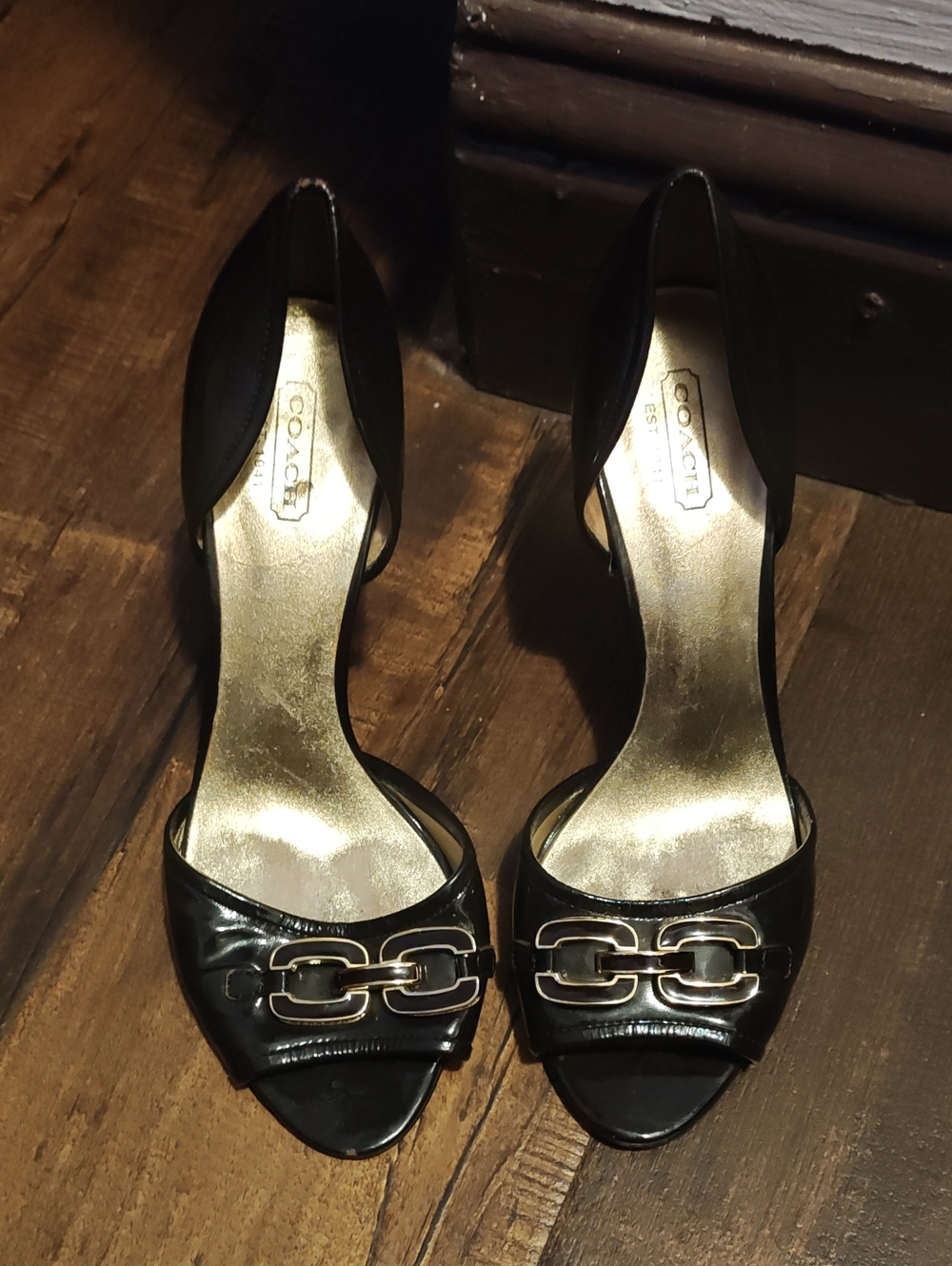 Coach "Belinda" D'Orsay Open-Toe Heels